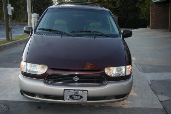 Year: 2000
Make: Nissan
Model: Quest GLE top of the line.. 
VIN: 4N2XN11T1YD825318
In very good Condition. Leather, Running boards, Power Seats/Locks, Alloys, Front/ Rear Vent, roof rakes.. Beautiful. Runs and drives great as it looks!
Mileage: 170K
Transmission: Automatic Call 678-933-6260
Engine: 6 - Cyl. 3.3 L *************************************Car is fully Loaded*************Offer Won't last Long*****CaLL!!!!
Exterior Color: Burgundy
Interior Color: Gray
Body Style: Minivan/Van
Title Status: Clear
Tinted Windows
