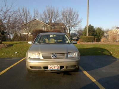1999 Jetta GL 4DR with 140,000 miles , runs perfect , it was driven mostly highway miles to work and back. It has 4 new tires on it ready for those tough winter times !!! Its a 2.0 liter 4cylinder engine , its a basic model GL no power windows , cloth seats, a/c . Just recently passed emissions , and they are good until 2011. Perfect car for saving gas ! City 24mp/g , and Highway 31mp/g. It has little rust on the hood .  Call with questions, 7086552600